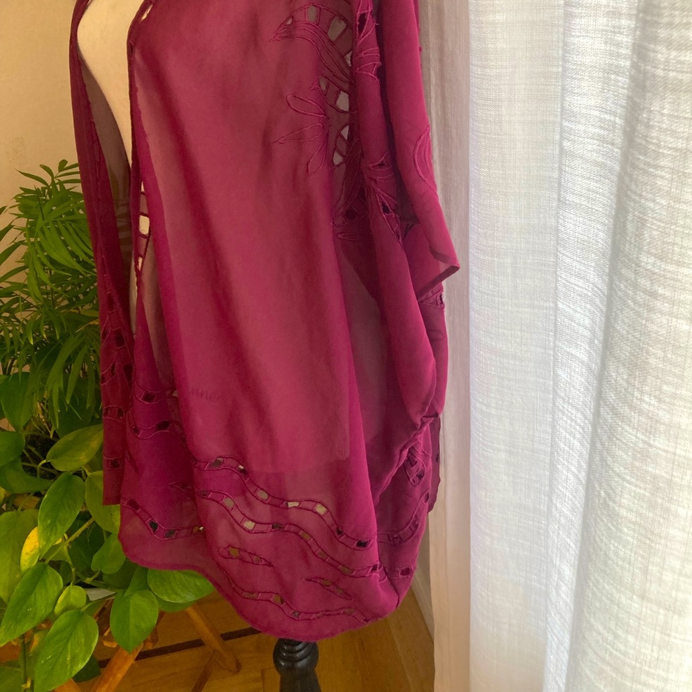 Beautiful stories open cover up festival summer layering piece One Size